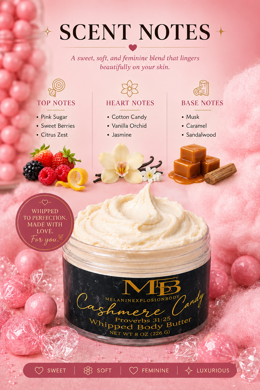 Cashmere Candy™ Whipped Body Butter | 4 oz