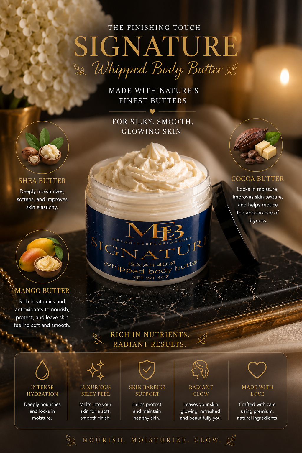 MEB SIGNATURE WHIPPED BODY BUTTER - 4oz