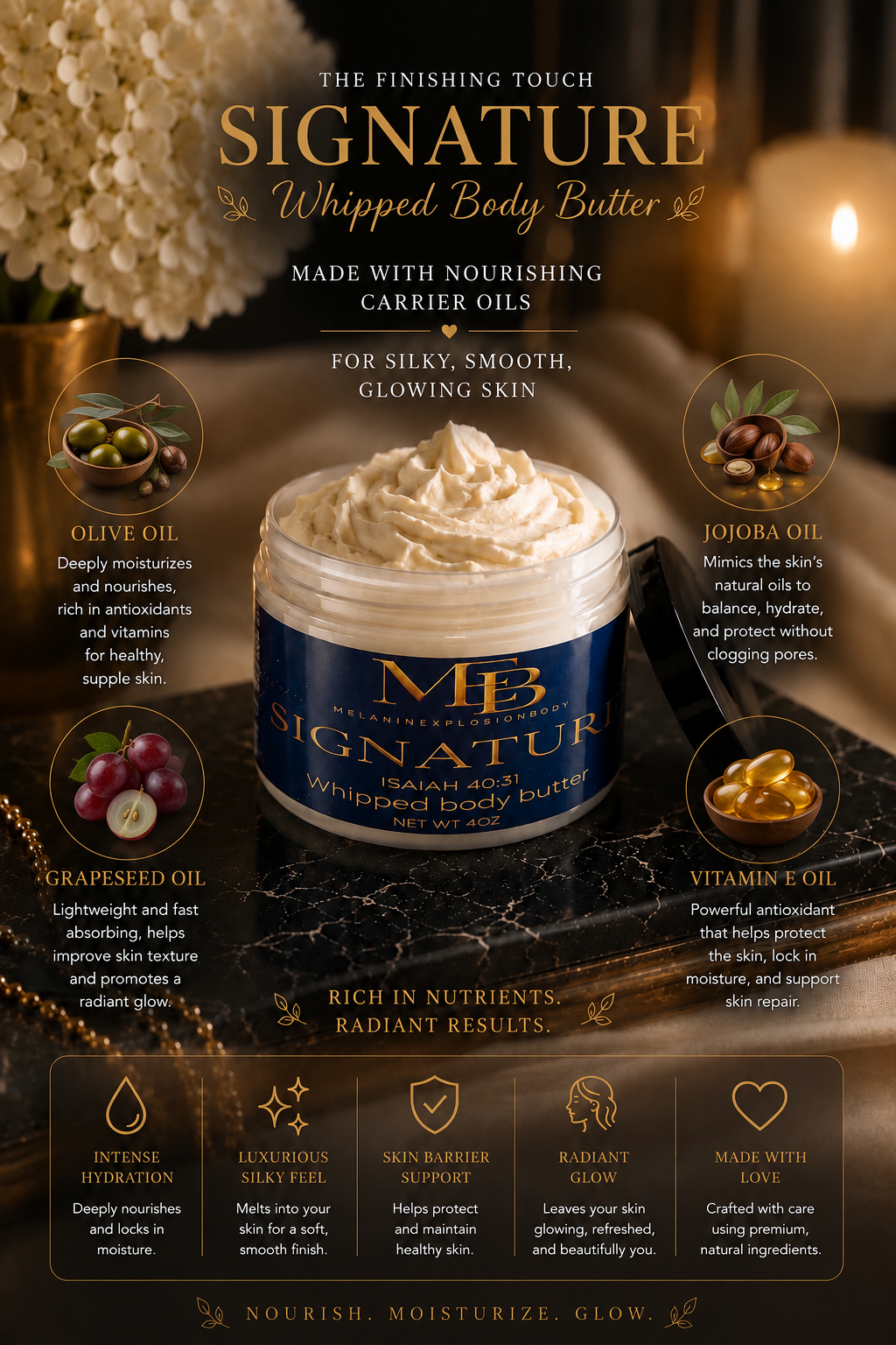 MEB SIGNATURE WHIPPED BODY BUTTER - 4oz