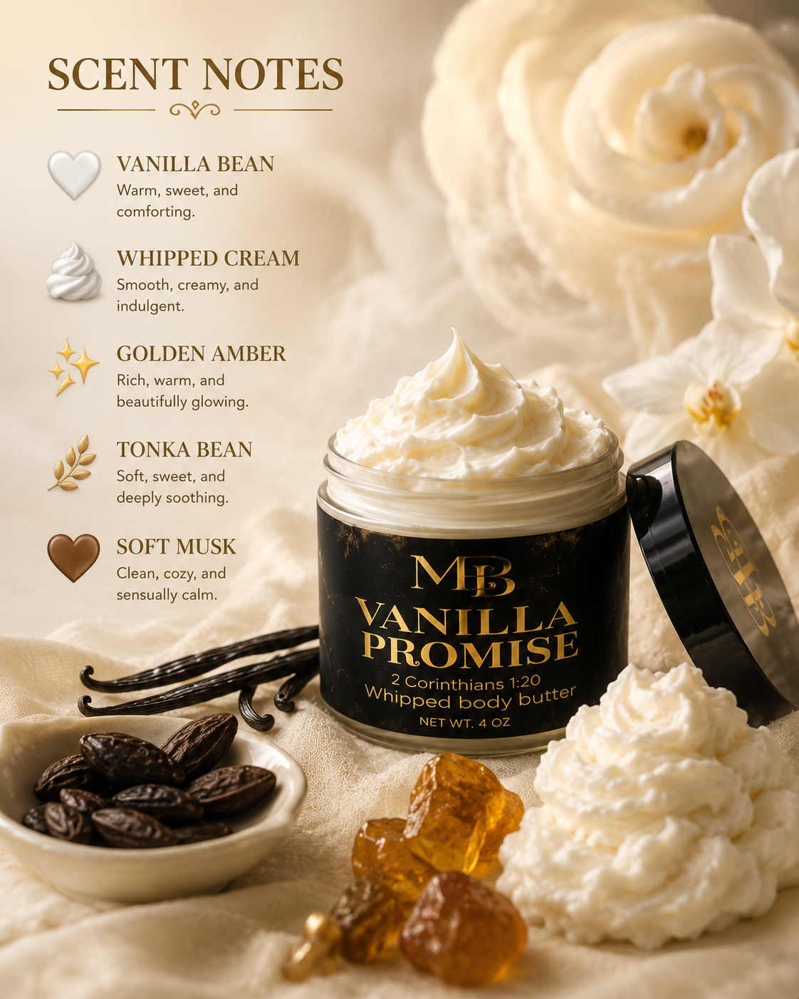 VANILLA PROMISE WHIPPED BODY BUTTER - 4 oz