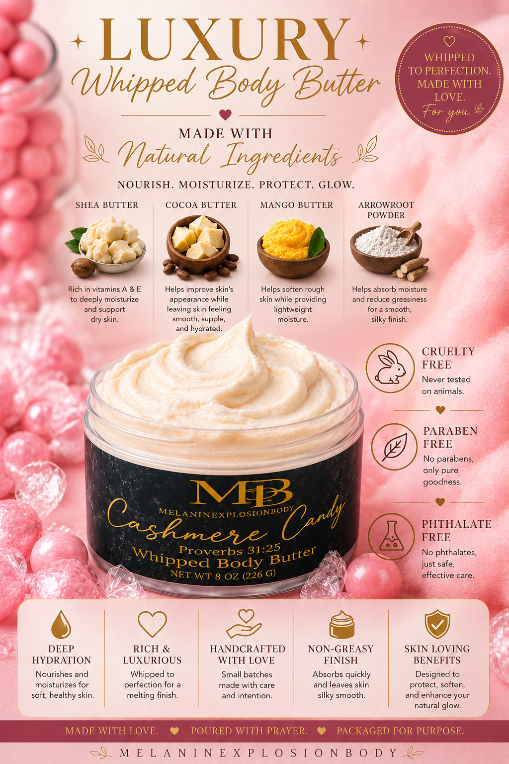 Cashmere Candy™ Whipped Body Butter | 4 oz
