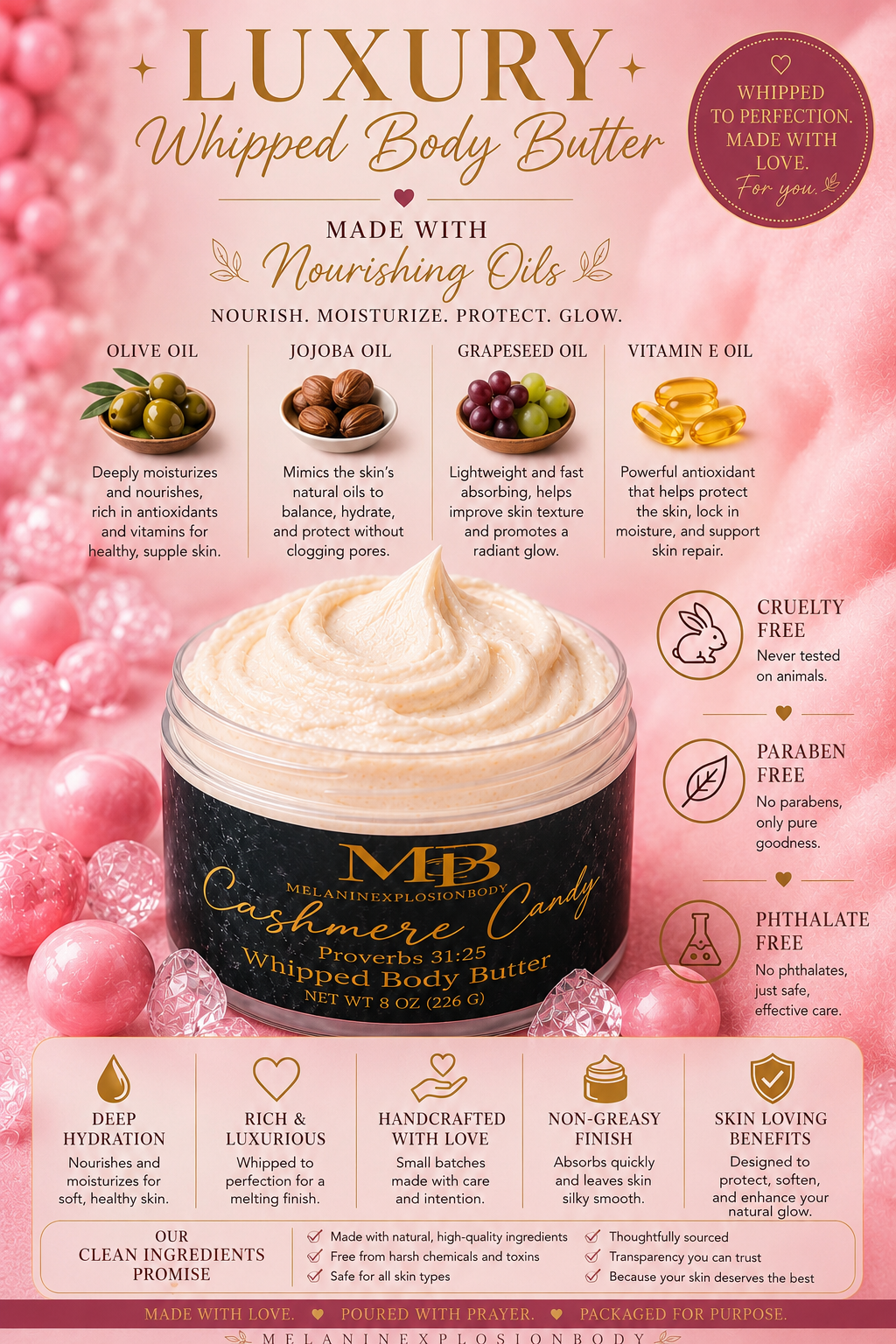 Cashmere Candy™ Whipped Body Butter | 4 oz