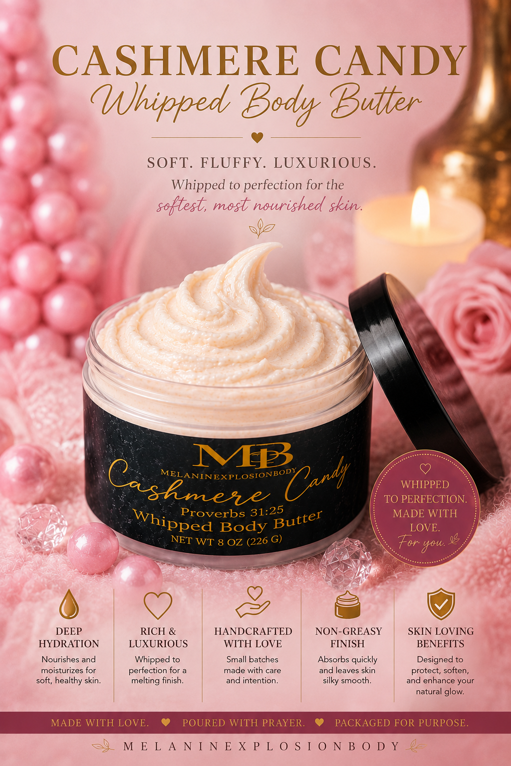 Cashmere Candy™ Whipped Body Butter | 4 oz