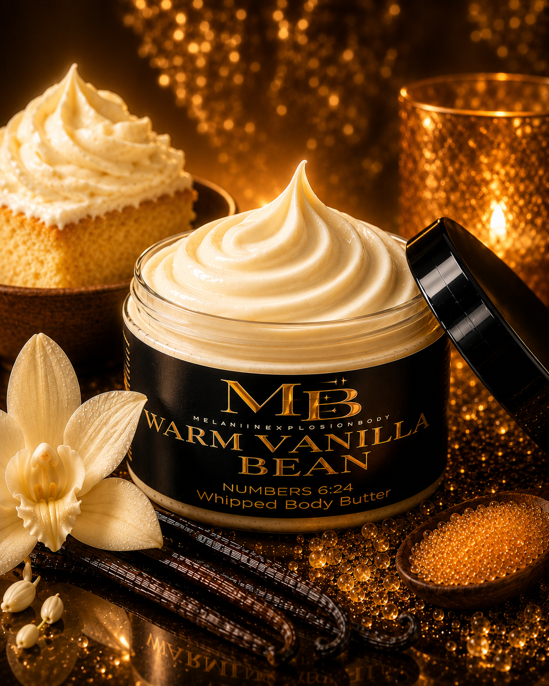 WARM VANILLA BEAN WHIPPED BODY BUTTER - 4 oz