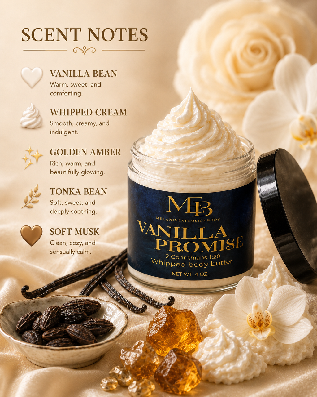 VANILLA PROMISE WHIPPED BODY BUTTER - 4 oz